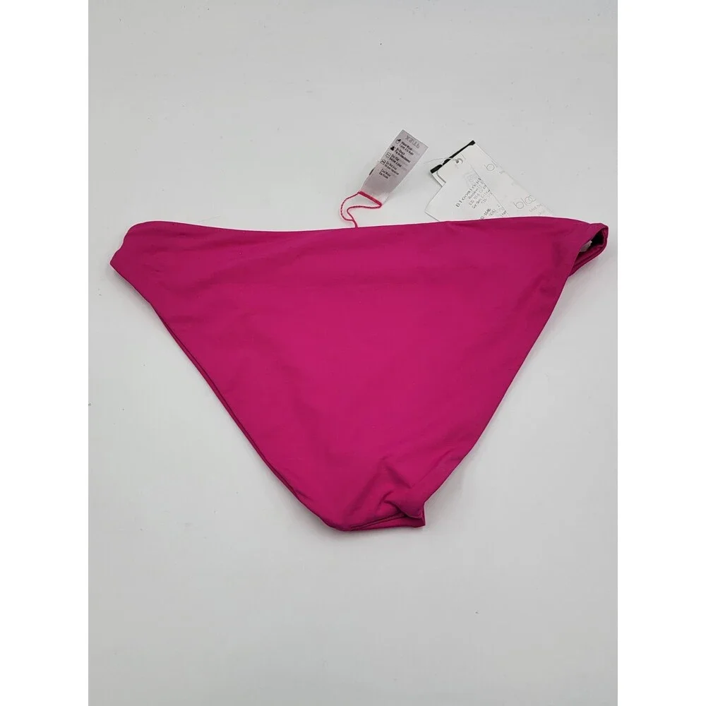 L*Space Camacho Bikini Bottom Women's XS Bougainville Solid Full Coverage